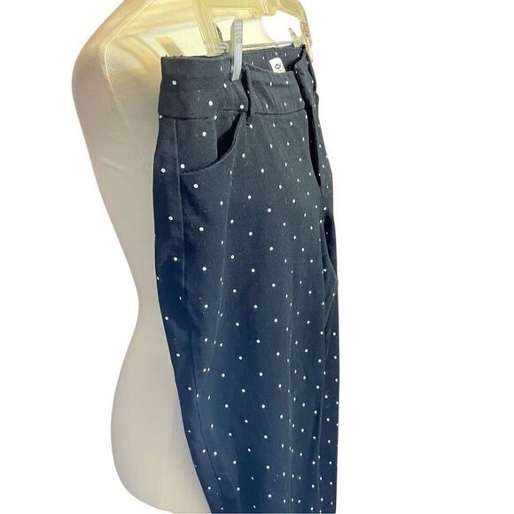Old Navy Pixie Black & White Polka Dot Pants Size 14 Regular - Picture 4 of 8
